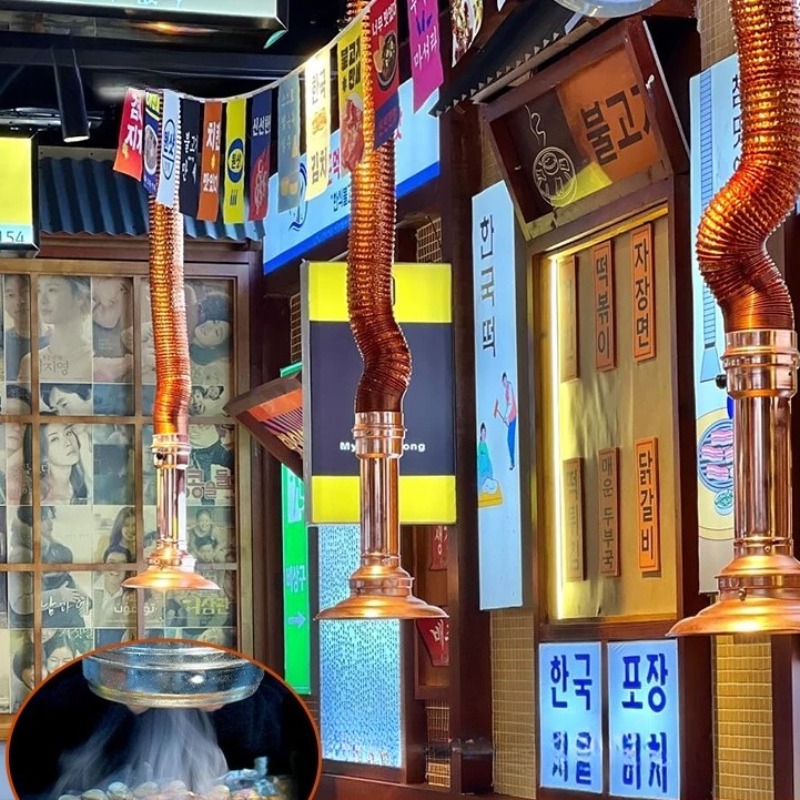 Commercial Kitchen Ventilation System - ‌ 한국식 바베큐 배기 파이프 -