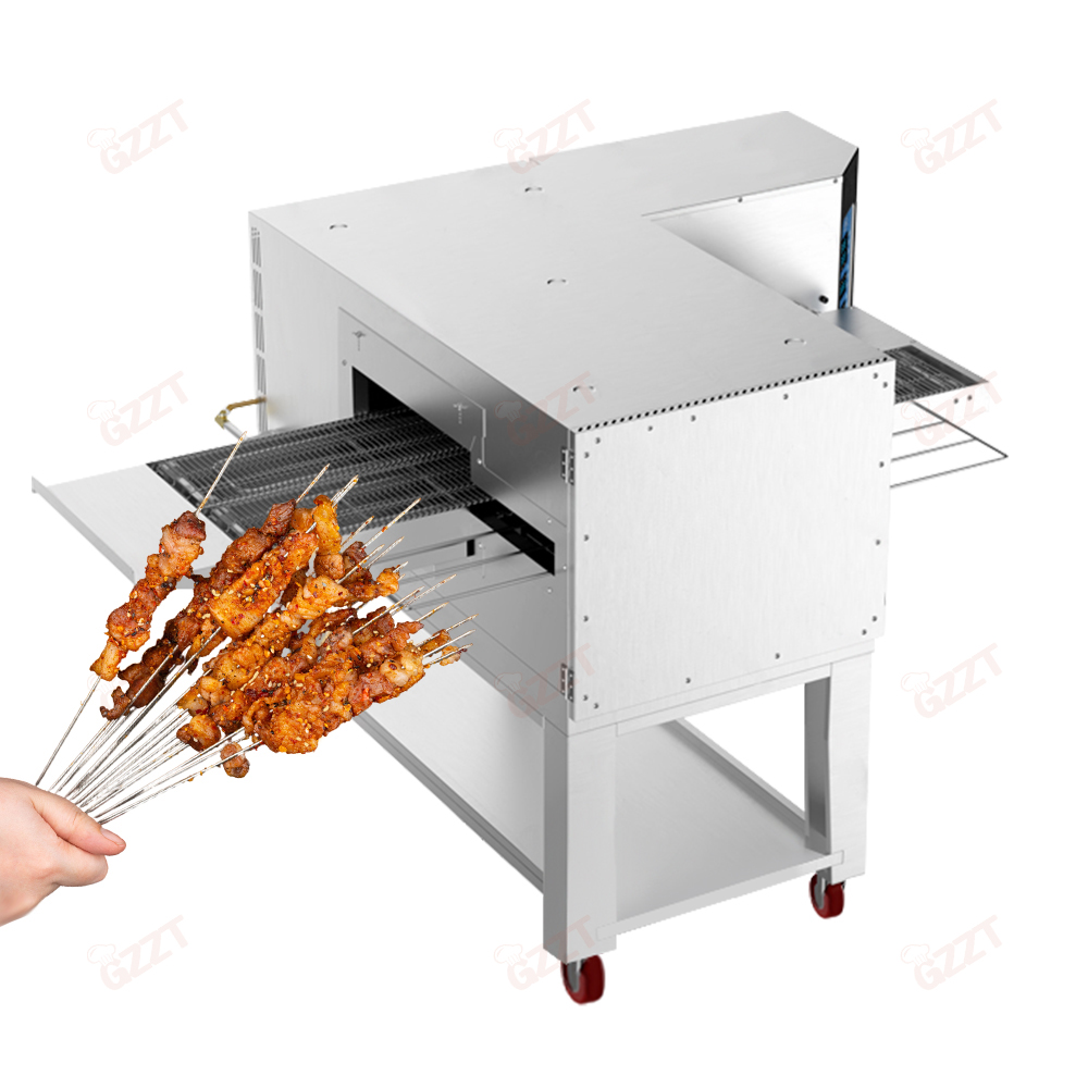Pizza Conveyor Oven - 지능형 전기 컨베이어 크롤러 체인 타입