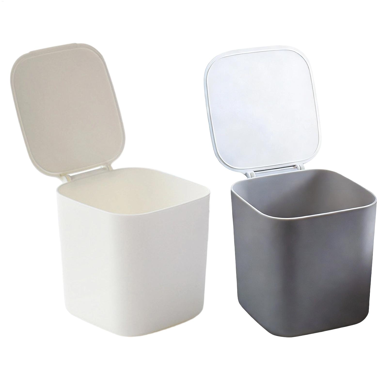 Commercial Kitchen Bin - 뚜껑이 있는 미니 쓰레기통, 사무실 책상,