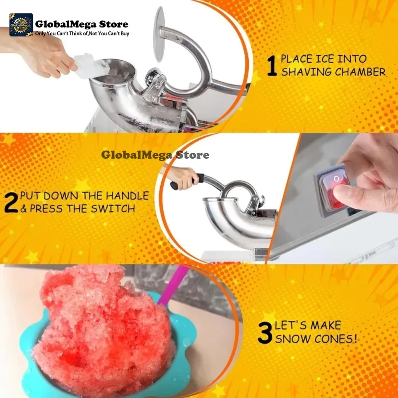 Commercial Kitchen Ice Machine - 2026 최신형 반자동 제빙기 상업용 분쇄