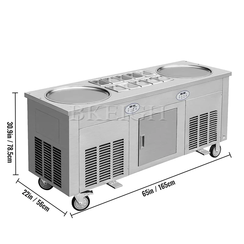 자동 대형 아이스크림 튀김기 5통 롤 성형기, 인기 판 - Commercial Kitchen Ice Machine 리뷰 및 가격