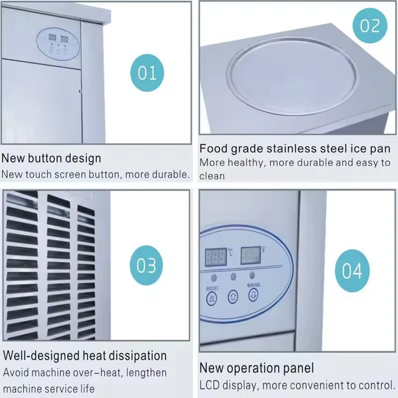 자동 대형 아이스크림 튀김기 5통 롤 성형기, 인기 판 - Commercial Kitchen Ice Machine 리뷰 및 가격
