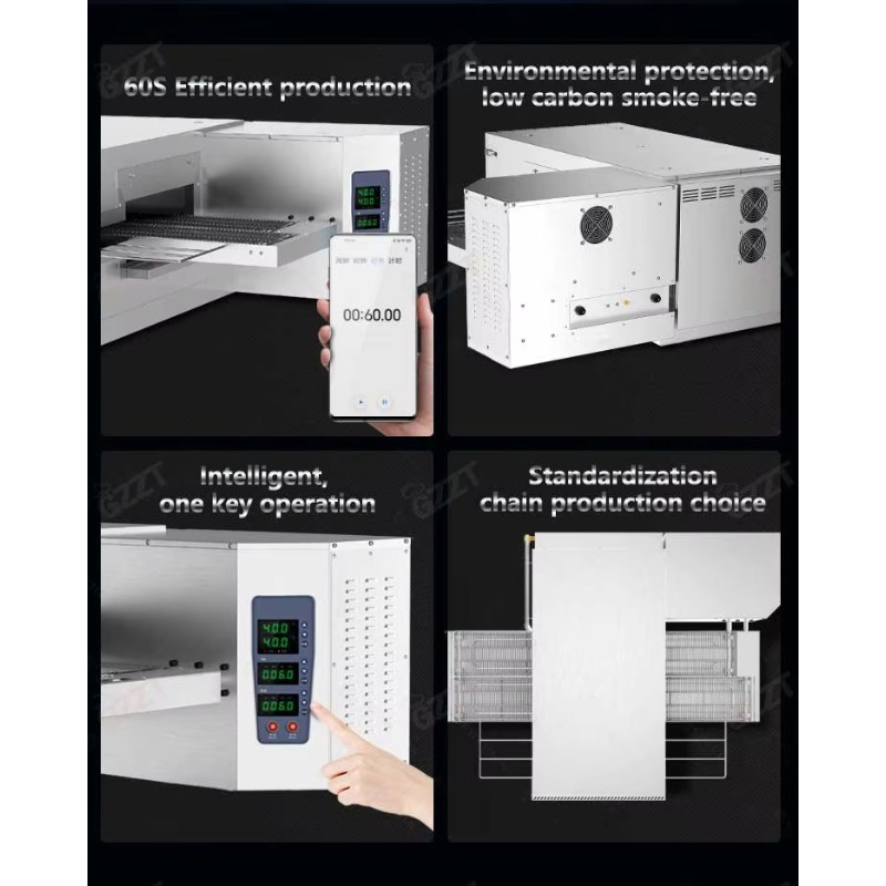 지능형 전기 컨베이어 크롤러 체인 타입 터널 바베큐 피 - Pizza Conveyor Oven 리뷰 및 가격