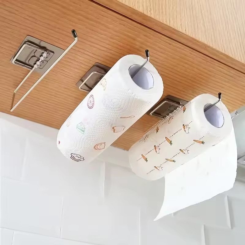 1PCS 주방 종이 수건 홀더 접착제 화장지 랙 수건  - Commercial Kitchen Towels 리뷰 및 가격
