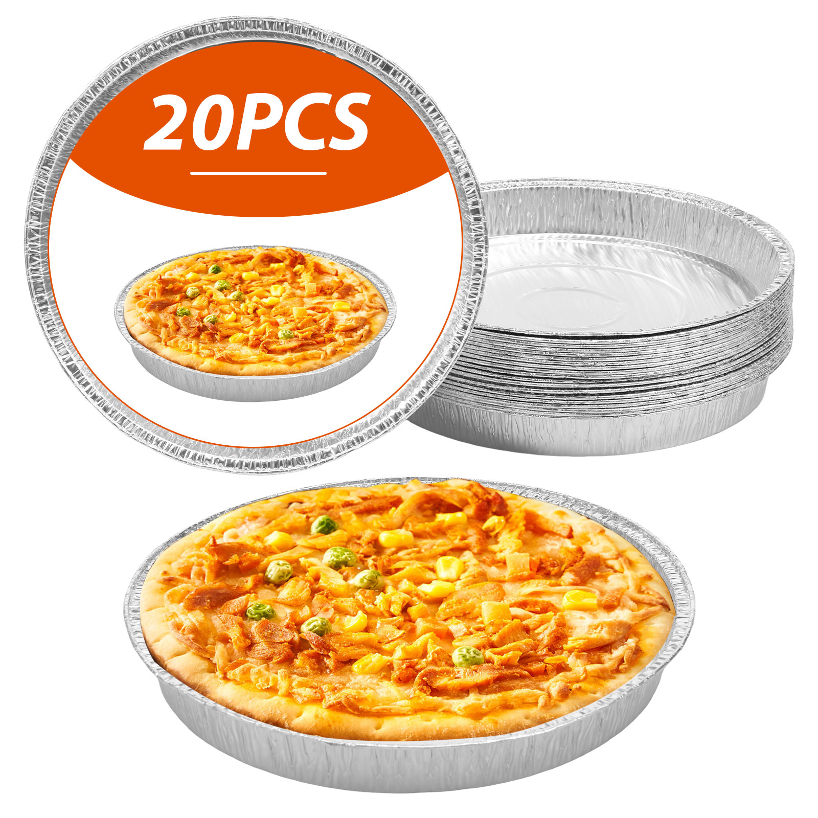 20개입 원형 알루미늄 호일 피자팬 (구멍 있음) 10 - Pizza Conveyor Oven 리뷰 및 가격
