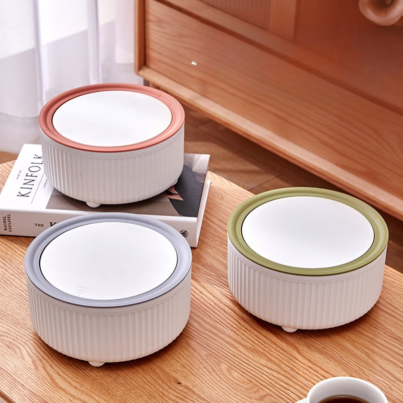 뚜껑이 있는 원형 쓰레기통, 발이 있는 흰색 쓰레기통, - Commercial Kitchen Bin 리뷰 및 가격