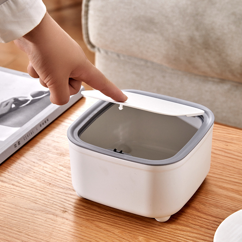 뚜껑이 있는 원형 쓰레기통, 발이 있는 흰색 쓰레기통, - Commercial Kitchen Bin 리뷰 및 가격