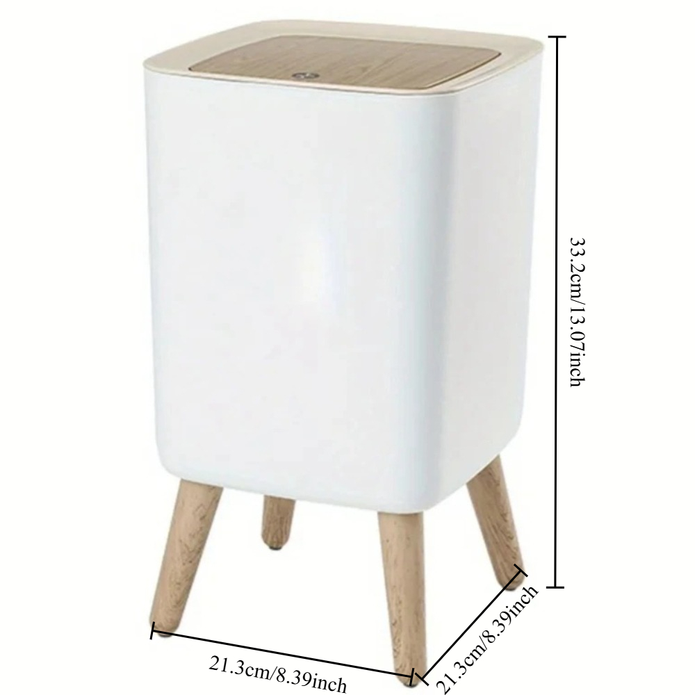 10L 흰색 나무 쓰레기통(뚜껑 포함), 거실, 욕실, - Commercial Kitchen Bin 리뷰 및 가격