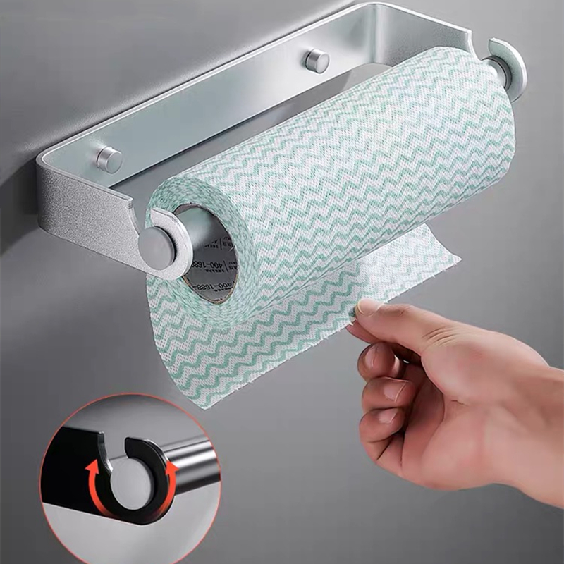 블랙 실버 알루미늄 랩 홀더 키친타월 홀더 벽걸이형 욕 - Commercial Kitchen Towels 리뷰 및 가격