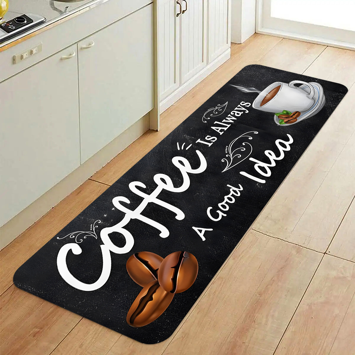 커피 타임 쿼트 카펫 매트 러그 주방 바닥 러너 홈 데 - Commercial Kitchen Quotes 리뷰 및 가격